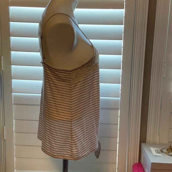 Xhilaration Cream and Brown Striped Camisole - Picture 3 of 7